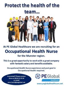 Occupational Health Nurse for the Munster region