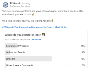 Where do you search for jobs?